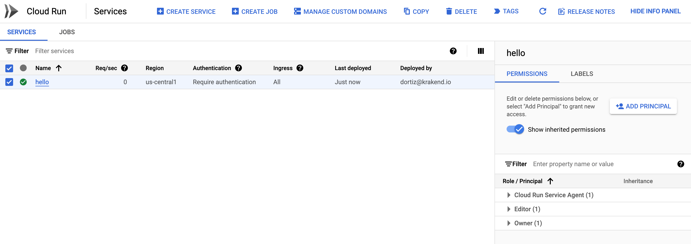 Create a Service on Cloud Run