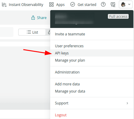 Setting an API Key