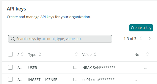 Setting an API Key